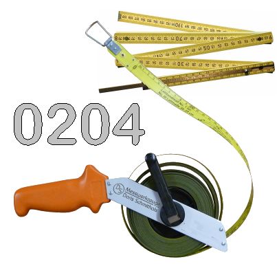 Bandmaße und Dachdeckerlattmaßband - Zollstock und Anreißlehre 